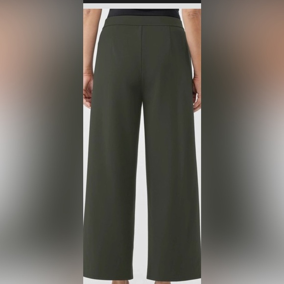 Eileen Fisher Washable Flex Ponte Wide-Leg Pants in woodland 3x NWOT lagenlook - Picture 2 of 11